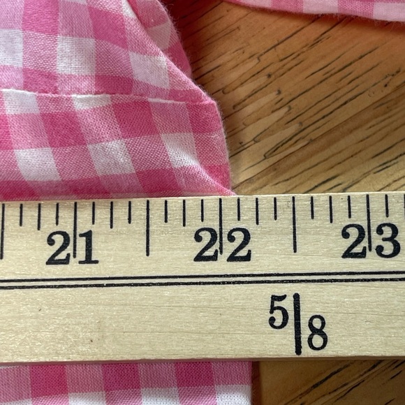 Pink check button-up blouse - Picture 6 of 10